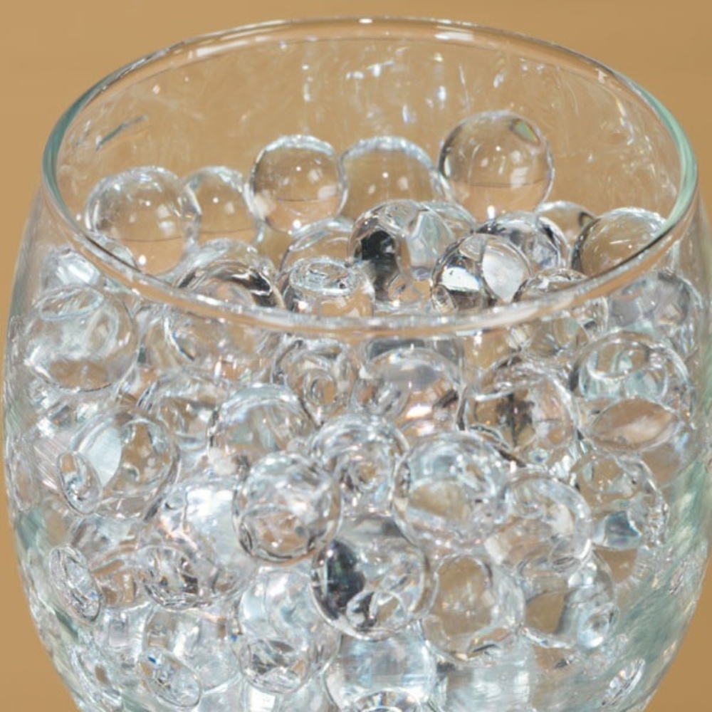 *Clear Round Decorative Water Beads Vase Filler #00452 (NWT) #1